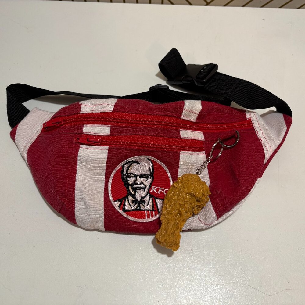 Handmade KFC Cross-body Bag with Drumstick Keychain